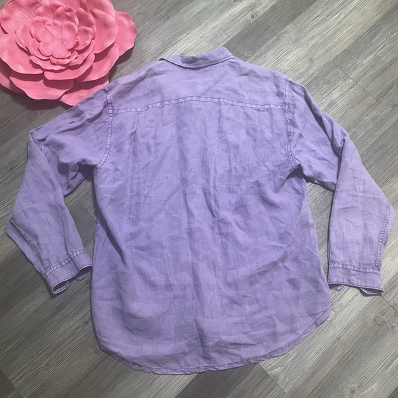 2x‎ TOMMY BAHAMA RELAX Shirt Mens XL 100% Linen Long Sleeve Button Front Check - Picture 6 of 16